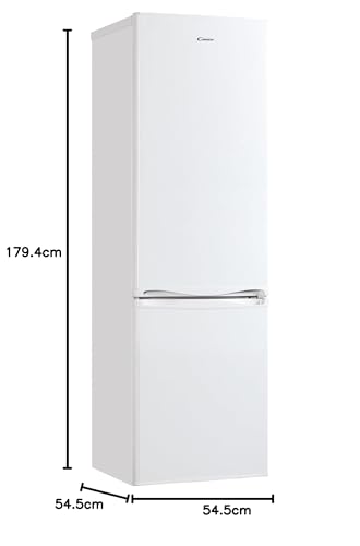 Candy CCG1S 518EW - Frigorífico Combi, Ancho 55cm, Altura 1,80m, 252L, Cajón Verdulero, Control Mecánico de la temperatura,