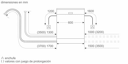 BALAY - Lavavajillas, Libre Instalación, 13 Servicios, 60 cm de ancho, Silencioso, Acero Antihuellas, 3VS572IP
