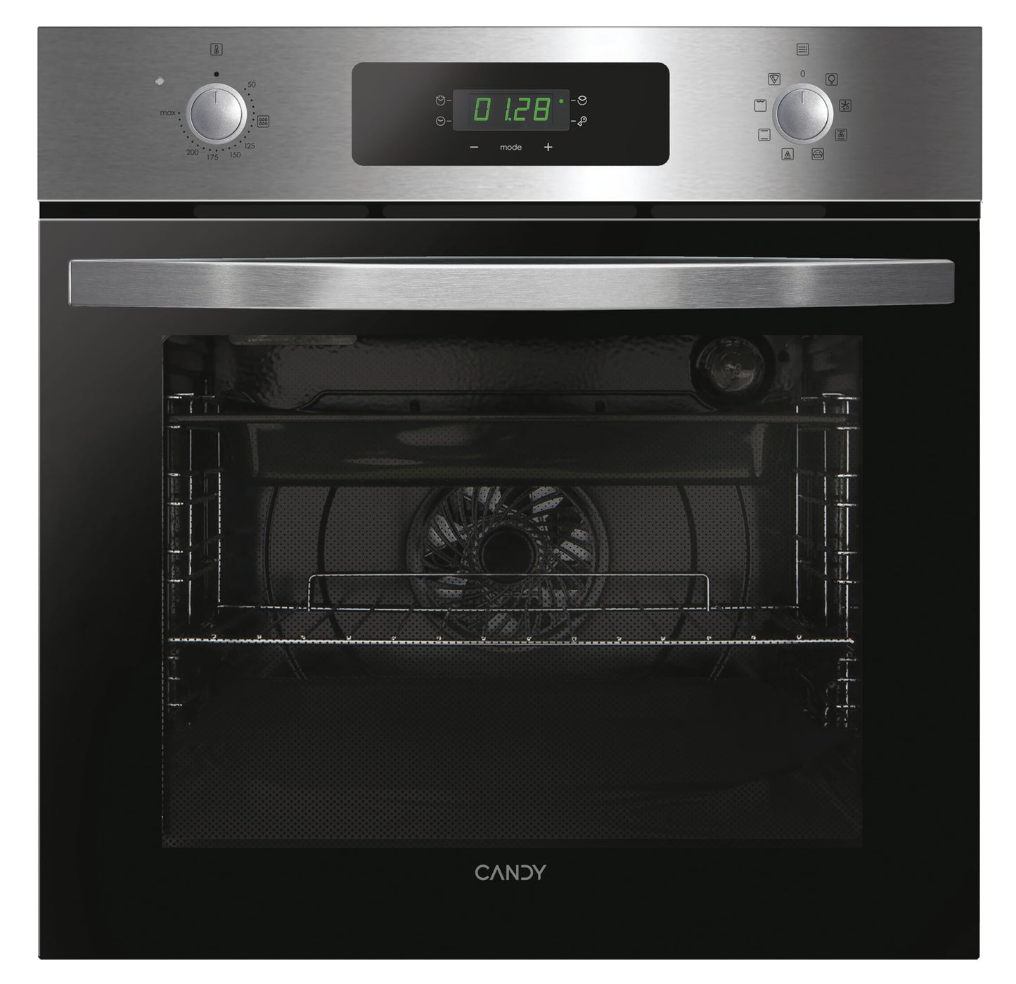 Candy FIDCP X625 L, Horno Multifunción, 70L, Bandeja y Rejilla, Limpieza Aquactiva, Convección + Ventilador radial, 8 Funciones, Display Timer Touch,