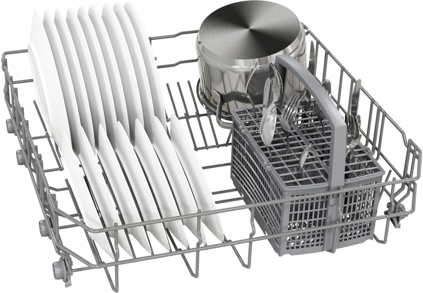 Bosch Lavavajillas de Libre Instalación, 60 cm, ActiveWater, Silencioso, Serie 2, Acero Inoxidable, SMS25AI05E.