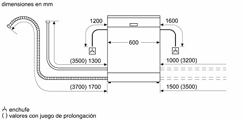 BALAY - Lavavajillas, Libre Instalación, 13 Servicios, 60 cm de ancho, Silencioso, Blanco, 3VS572BP