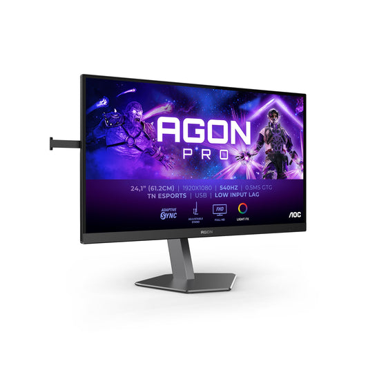 AOC Agon Pro AG246FK - Monitor Gaming FHD de 24,1 Pulgadas, 540 Hz, 0,5 ms, FreeSync Premium, Comp. G-Sync, HDR400 (2X HDMI, DisplayPort, Hub USB)