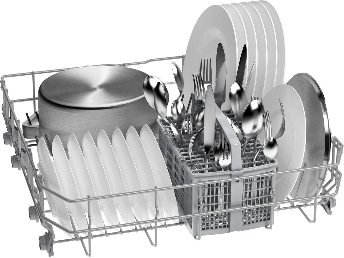 Bosch - Lavavajillas Libre Instalación, 60 cm, 13 servicios, Serie 2, Home Connect, Motor EcoSilence, Blanco, SMS2HTW02E