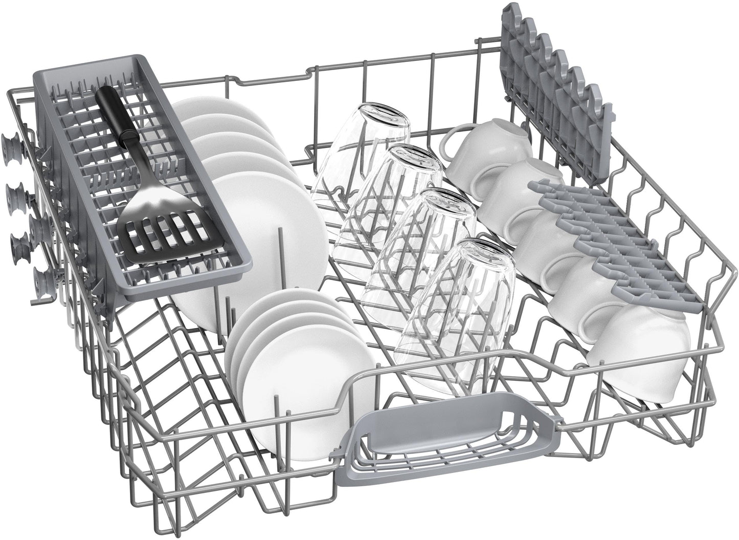 Bosch - Lavavajillas Libre Instalación, 60 cm, 13 servicios, Serie 2, Home Connect, Motor EcoSilence, Blanco, SMS2HTW02E
